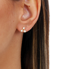 950 Sterling Silver Three Sisters earrings gold plated or not on internet