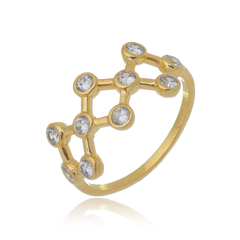 Anillo Constelación en oro con Zafiros blancos o Brillantes