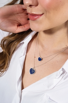 Little-Heart-shaped Lapis Lazuli Necklace on internet