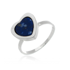 Little-Heart-shaped Lapis Lazuli Ring
