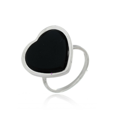 Heart-shaped Onyx Ring
