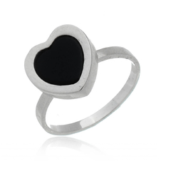Anillo Corazoncito de Ónix
