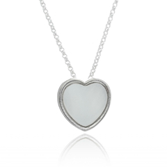 Little-Heart-shaped Mother of Pearl Necklace