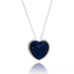 Little-Heart-shaped Lapis Lazuli Necklace