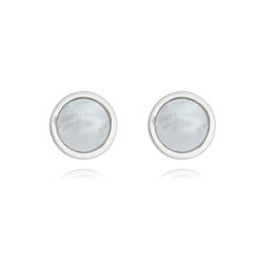 Round-shaped Mother of Pearl Earrings