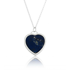 Heart-shaped Lapis Lazuli Necklace