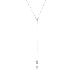 Sky topaz tie necklace - buy online