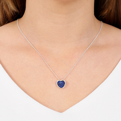 Little-Heart-shaped Lapis Lazuli Necklace - buy online