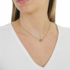 Mosaic necklace with Brazilian gemstones - buy online