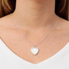 Heart-shaped Mother of Pearl Necklace - buy online