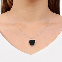Heart-shaped Onyx Necklace - buy online