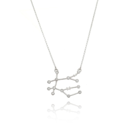 Gemini hot sale necklace silver