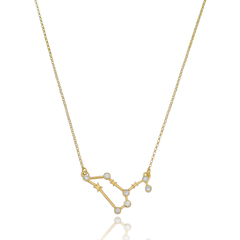 950 Sterling silver Leo necklace gold plated with opals