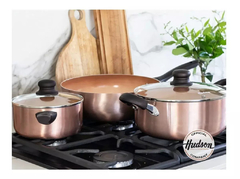 CACEROLA HUDSON 18 CM CERAMICA LINEA COBRE - comprar online