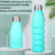 Botella Termica Plegable De Silicona 550ml Tapa Acero - comprar online