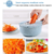 Cortador de verduras + colador con cuchillas intercambiables - tienda online