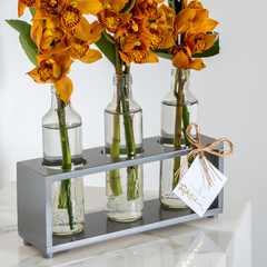 Trio de Garrafas com Cymbidium - comprar online