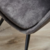 Imagen de Silla patas metálicas negras asiento tapizado en pana modelo Bel Air - IN