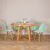 Juego de comedor - Mesa Nórdica Gervasoni madera 130cm + 4 sillas eames color a eleccion- LMO - tienda online