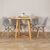 Juego de comedor - Mesa Nórdica Gervasoni madera 130cm + 4 sillas eames tapizadas color a eleccion- LMO