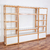 Estantería biblioteca rack Eyra Trio madera paraiso y laqueado blanco con 4 cajones 1 puerta 240 x 180 cm - LMO - tienda online