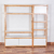 Imagen de Estantería biblioteca rack Eyra Duo madera paraiso y laca blanca con 3 cajones 180 x 180 cm - LMO