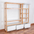 Estantería biblioteca rack Eyra Duo madera paraiso y laca blanca con 3 cajones 180 x 180 cm - LMO - comprar online