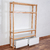 Estantería bilioteca rack Eyra madera paraiso y laca blanca con 2 cajones 120 x 180 cm - LMO - comprar online