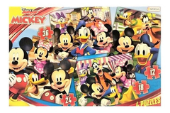 Puzzle 4 En 1 Mickey Disney Tapimovil