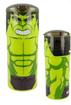 Botella Hulk C/tapa Y Pico Vaso Licencia Original Sp712