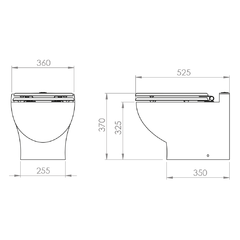 Vaso automático SANIMARIN Exclusive Short 12V - SANIMARINS