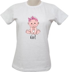camiseta cha de bebe menina