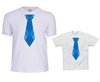 Camiseta Pai e Filho Gravata Azul - comprar online