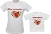 Camiseta Mae e Filha Coracao - comprar online