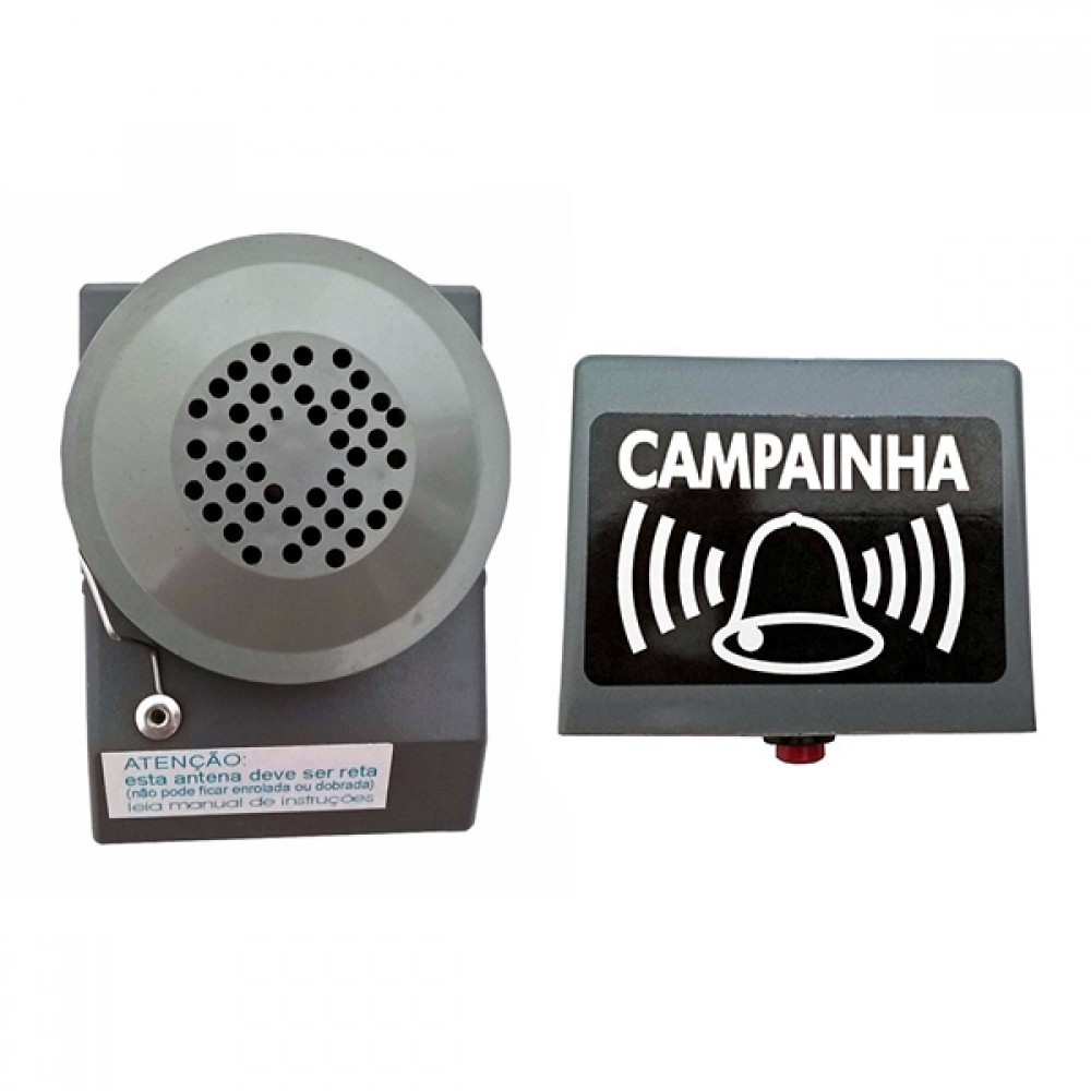 Garza Smarthome Campainha Sem Fios Exterior Preto