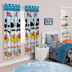 Cortina Infantil Decorativa - 2,00x1,80m - Mickey Fun - Disney - Santista