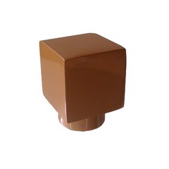 Ponteira modelo Quadrada Maciça para Varão de Cortina de 19mm - Diversas Cores - Casas Buzzo