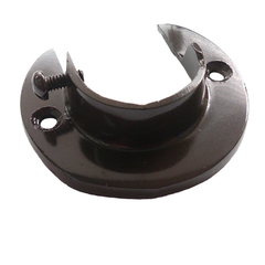 Suporte de Parede Lateral Flange para Varão de Cortina Comum de 28mm - Diversas Cores