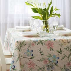 Toalha de Mesa Jacquard - Home Design - Retangular 2,20x1,50m - 6 lugares - Livorno Bege - Corttex