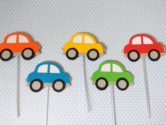 Topper para docinhos Carrinhos - 10unid. - comprar online