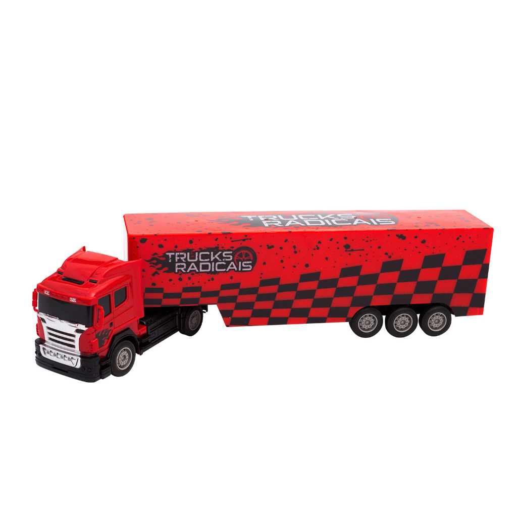Carreta de Controle Remoto Trucks Radicais Vermelha - Unik
