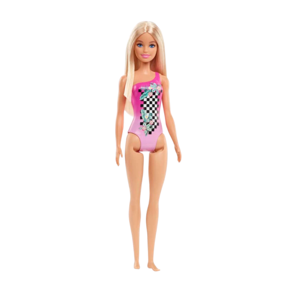 Boneca Barbie Fashion & Beauty com Roupa de Banho Xadrex - Mattel