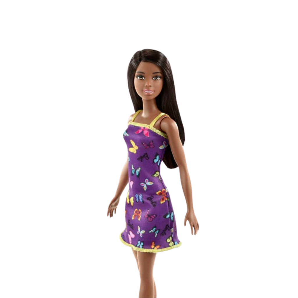 Barbie Roupas e Acessórios Cropped Branco e Calça Roxa - Mattel