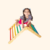 Imagem do Triângulo Articulado Evolutivo 2 Partes Madeira Impermeável Colors - BP Brinquedos