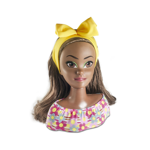 Busto de Boneca - Barbie - Hair Styling - 20 Peças - Pupee - Ri Happy