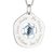 Mandala BeDoBeDo Ho'Oponopono com Topázio Azul Sky em Prata 950 - com gargantilha em Prata 925 - comprar online