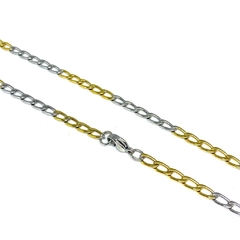 Cadena grummet de acero dos colores de 50 cm
