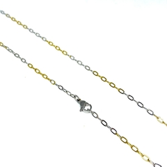 Cadena de acero de dos colores de 50 cm de largo - comprar online
