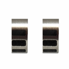 Argollitas de acero 6 mm con lineas - comprar online