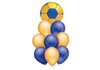 Set 9 globos premiun futbol azul y amarillo